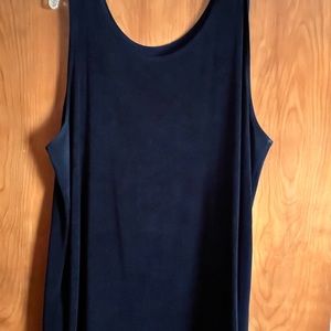 Chicos Deep Navy knit Shell XL (3)